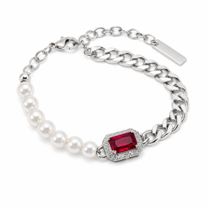 The Pearl & Ruby Bracelet
