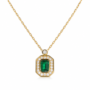 The Golden Emerald Pendant